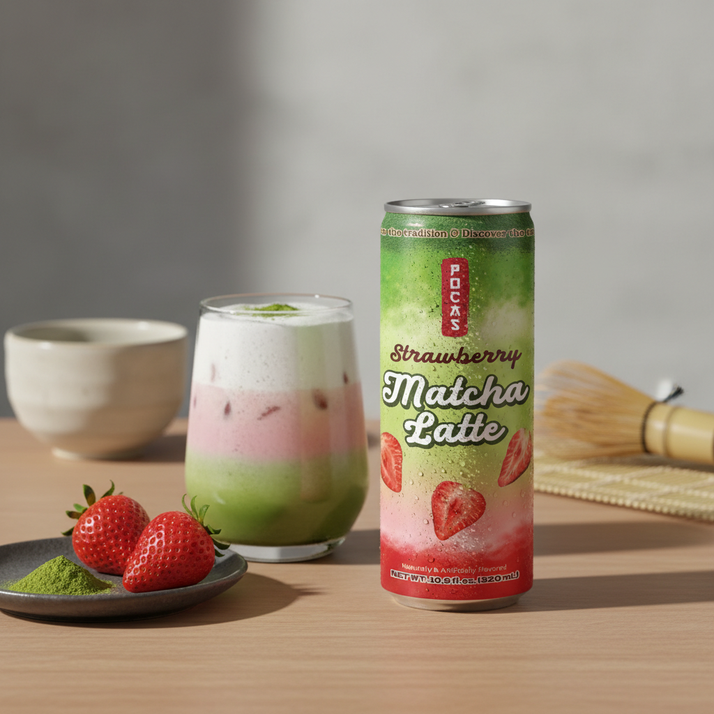 Pocas Strawberry Matcha Latte