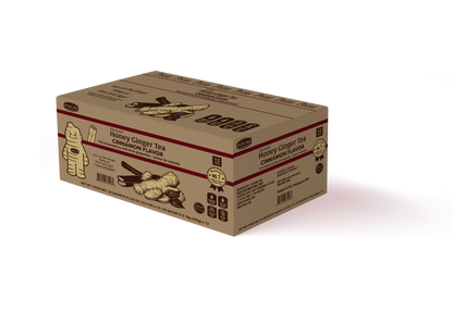 Pocas Honey Ginger Tea - Instant Tea Powder Packets with Lemon & Ginger Honey Crystals, 20 Count