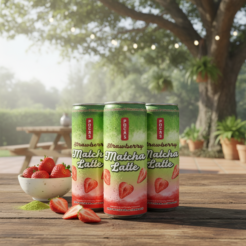 Pocas Strawberry Matcha Latte